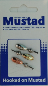 Набор мормышек с прижимом для мотыля тип- 4 (уп 3 шт) Набор мормышек с прижимом для мотыля тип- 4 (уп 3 шт)