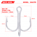 Крючок тройной Мустад серия 35647  N.  №6 (упаковка 10 штук) Крючок тройной Мустад серия 35647  N.  №6 (упаковка 10 штук)