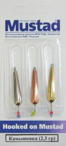 Набор блесен Камышевка -2,3 гр (уп 3 шт/блистер) с подвеской "Кошачий глаз" Набор блесен Камышевка -2,3 гр (уп 3 шт/блистер) с подвеской "Кошачий глаз"