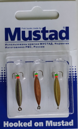 Приманка "Черт" тип - 3 248 (в упаковке блистер по 3 штуки) крючки Мустад Приманка "Черт" тип - 3 248 (в упаковке блистер по 3 штуки) крючки Мустад