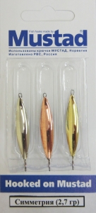 Набор блесен Симметрия - 2,7 гр (уп 3 шт/блистер) Набор блесен Симметрия - 2,7 гр (уп 3 шт/блистер)