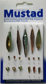 Набор мормышек и блесен "Рыбачок - 8" упаковка блистер Набор мормышек и блесен "Рыбачок - 8" упаковка блистер