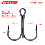 Крючок тройной Мустад серия 35647 BN. №1/0 (упаковка 5 штук) Крючок тройной Мустад серия 35647 BN. №1/0 (упаковка 5 штук)