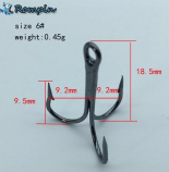 Крючок тройной ROMPIN 2020-BN. №6 (упаковка 10 штук) Крючок тройной ROMPIN 2020-BN. №6 (упаковка 10 штук)