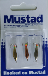 Приманка "Черт" тип - 3 227 (в упаковке блистер по 3 штуки) крючки Мустад Приманка "Черт" тип - 3 227 (в упаковке блистер по 3 штуки) крючки Мустад