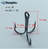 Крючок тройной ROMPIN 2020-BN. №2 (упаковка 10 штук) Крючок тройной ROMPIN 2020-BN. №2 (упаковка 10 штук)