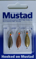 Приманка "Черт" тип - 3 260 (в упаковке блистер по 3 штуки) крючки Мустад Приманка "Черт" тип - 3 260 (в упаковке блистер по 3 штуки) крючки Мустад