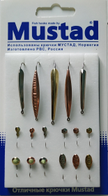 Набор мормышек и блесен "Рыбачок - 9" упаковка блистер Набор мормышек и блесен "Рыбачок - 9" упаковка блистер